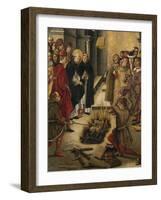 The Disputation Between Saint Dominic and the Albigensians, 1493-1499-Pedro Berruguete-Framed Giclee Print