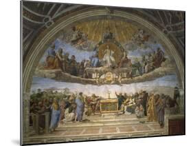 The Disputation of the Holy Sacrament, from the Stanza Della Segnatura, 1509-10-Raphael-Mounted Giclee Print