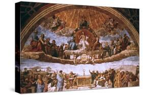 'The Disputation on the Holy Sacrament', 1508-1509. Artist: Raphael-Raphael-Stretched Canvas