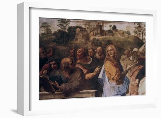 The Disputation on the Holy Sacrament (Detail), 1508-1509-Raphael-Framed Giclee Print