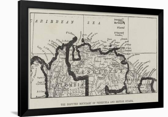 The Disputed Boundary of Venezuela and British Guiana-null-Framed Giclee Print