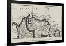The Disputed Boundary of Venezuela and British Guiana-null-Framed Giclee Print