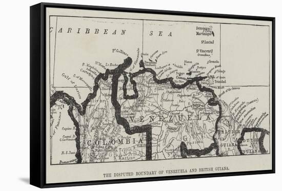 The Disputed Boundary of Venezuela and British Guiana-null-Framed Stretched Canvas