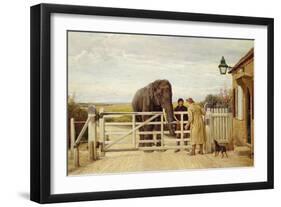 The Disputed Toll, 1875-Heywood Hardy-Framed Giclee Print