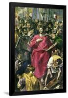 The Disrobing of Christ, 1577-79, Oil on canvas, 285 × 173 cm. CATEDRAL-INTERIOR, TOLEDO, SPAIN-Doménikos Theotokópoulo "El Greco"-Framed Poster