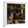 The Dissolute Household, 1668-Jan Havicksz. Steen-Framed Giclee Print