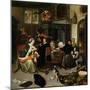 The Dissolute Household, 1668-Jan Havicksz. Steen-Mounted Giclee Print