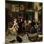 The Dissolute Household, 1668-Jan Havicksz. Steen-Mounted Giclee Print