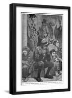 The Distress in Ireland: Outside the Courthouse, Galway - Waiting for Relief, 19th Century-null-Framed Giclee Print