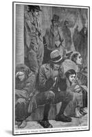 The Distress in Ireland: Outside the Courthouse, Galway - Waiting for Relief, 19th Century-null-Mounted Giclee Print