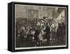 The Distress in Paris, Giving Soup to the Poor at the Charity Kitchen, Rue De Sevres-null-Framed Stretched Canvas