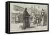 The Distress in Russia, Nun Begging for the Relief of the Peasants-null-Framed Stretched Canvas