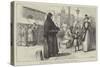 The Distress in Russia, Nun Begging for the Relief of the Peasants-null-Stretched Canvas