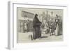 The Distress in Russia, Nun Begging for the Relief of the Peasants-null-Framed Giclee Print