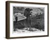 The Distress in the West Ireland: Bringing in Fuel from the Hills Near Kylemore, 19th Century-null-Framed Giclee Print