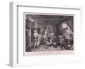 The Distressed Poet, 1740-William Hogarth-Framed Giclee Print