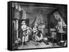 The Distrest Poet, 1740-William Hogarth-Framed Stretched Canvas