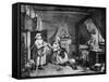 The Distrest Poet, 1740-William Hogarth-Framed Stretched Canvas