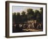 The Distribution of Food and Wine on the Champs-Elysees, 1822-Louis Leopold Boilly-Framed Giclee Print