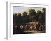 The Distribution of Food and Wine on the Champs-Elysees, 1822-Louis Leopold Boilly-Framed Giclee Print