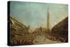 The Distribution of the Denarii to the Poor in San Marco, Venice-Francesco Guardi-Stretched Canvas