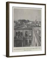 The Disturbances in Crete, Ruins of the Greek School, Canea, from the Church-null-Framed Giclee Print