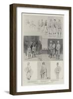 The Disturbances in Crete, Scenes at the Trial of the Rioters at Candia-Charles Auguste Loye-Framed Giclee Print