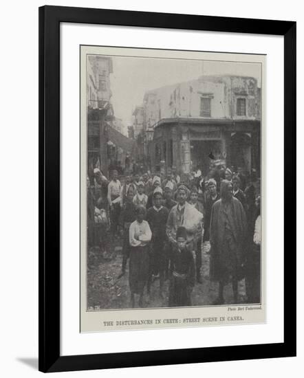 The Disturbances in Crete, Street Scene in Canea-null-Framed Giclee Print