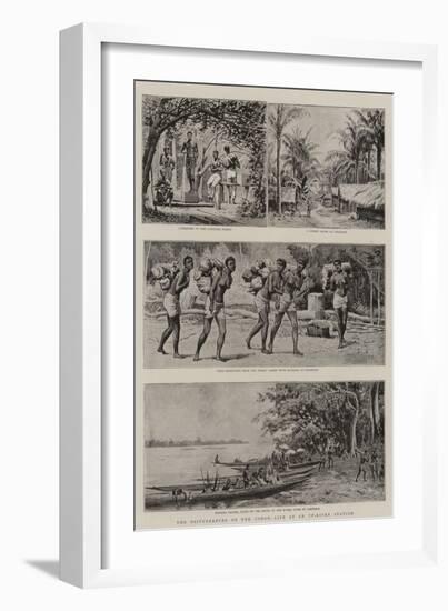 The Disturbances on the Congo, Life at an Up-River Station-null-Framed Giclee Print