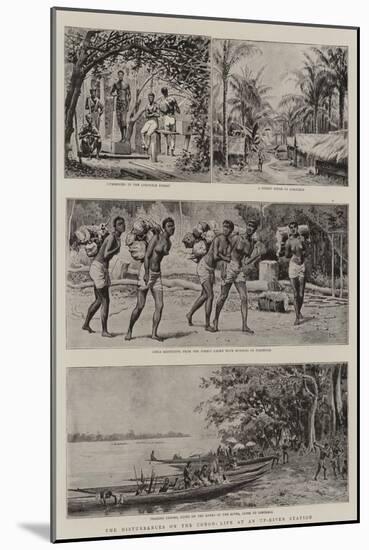 The Disturbances on the Congo, Life at an Up-River Station-null-Mounted Giclee Print