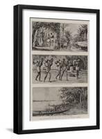 The Disturbances on the Congo, Life at an Up-River Station-null-Framed Premium Giclee Print