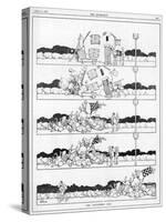 The Disturbed Nap by William Heath Robinson-W. Heath Robinson-Stretched Canvas