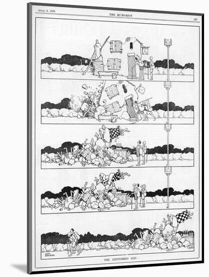 The Disturbed Nap by William Heath Robinson-W. Heath Robinson-Mounted Art Print