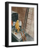 The Diver, 1941-Eric Ravilious-Framed Giclee Print