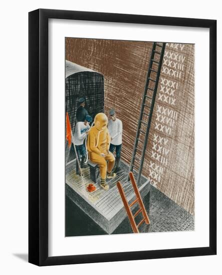 The Diver, 1941-Eric Ravilious-Framed Giclee Print