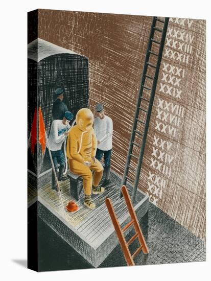 The Diver, 1941-Eric Ravilious-Stretched Canvas