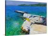 The Diver, Plates Rock, Skiathos, Greece, 2015-Andrew Macara-Stretched Canvas