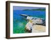 The Diver, Plates Rock, Skiathos, Greece, 2015-Andrew Macara-Framed Giclee Print