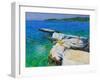 The Diver, Plates Rock, Skiathos, Greece, 2015-Andrew Macara-Framed Giclee Print