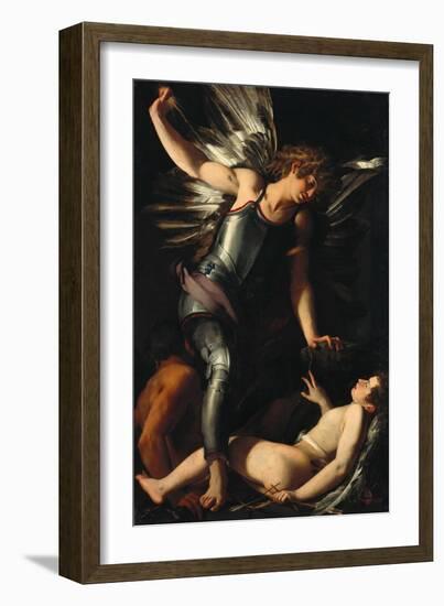 The Divine Eros Defeats the Earthly Eros, Ca 1602-Giovanni Baglione-Framed Giclee Print