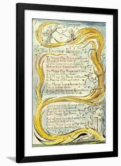 The Divine Image, 1789-William Blake-Framed Giclee Print