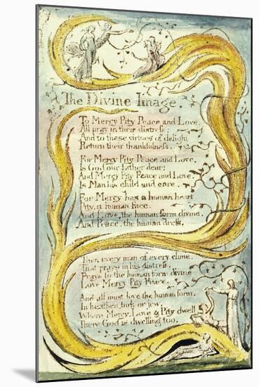 The Divine Image, 1789-William Blake-Mounted Giclee Print