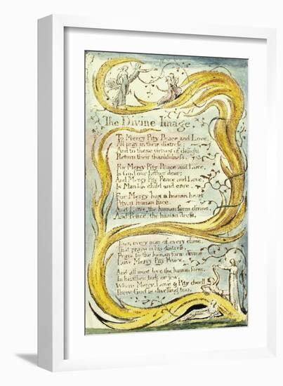 The Divine Image, 1789-William Blake-Framed Giclee Print