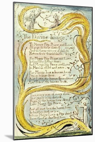 The Divine Image, 1789-William Blake-Mounted Giclee Print