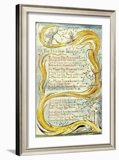 The Divine Image, 1789-William Blake-Framed Giclee Print