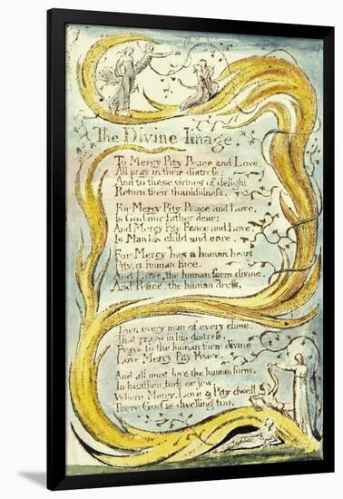 The Divine Image, 1789-William Blake-Framed Giclee Print