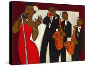 The Divine Miss B and her Sidemen-Marsha Hammel-Stretched Canvas
