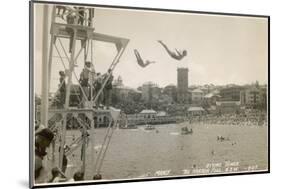 The Diving Tower and Harbour Pool, Manly, Sydney, New South Wales, Australia-null-Mounted Photographic Print