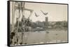 The Diving Tower and Harbour Pool, Manly, Sydney, New South Wales, Australia-null-Framed Stretched Canvas