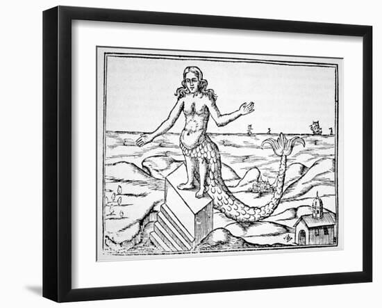 The Divinity Dragon, Copy of an Illustration from 'Oedipus Aegyptiacus' by Athanasius Kirchner,…-null-Framed Giclee Print